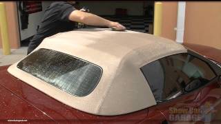 Mike Phillips demonstrates how to properly protect your canvas or vinyl convertible top [upl. by Aicelav]