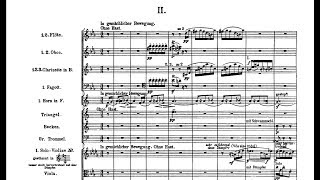 Gustav Mahler  Symphony No4 in G Major  II In gemächlicher Bewegung Audio  Score [upl. by Aiak801]