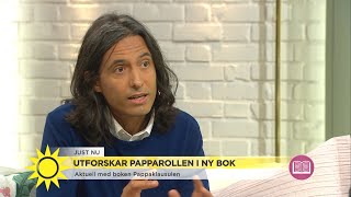 Jonas Hassen Khemiri quotJag hade en tydlig idé om hur jag skulle bli som pappaquot  Nyhetsmorgon TV4 [upl. by Laflam]