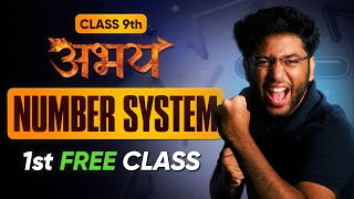 Abhay Batch 9th Maths  1st FREE Class  Number System  Lecture 1  Check Description [upl. by Grimes]