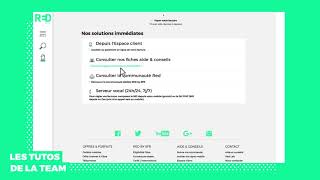 TUTO RED by SFR  Nous contacter 2017 [upl. by Cerys]