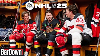 HUGHES BROTHERS REACT TO BEING NAMED NHL 25 COVER ATHLETES [upl. by Porche147]