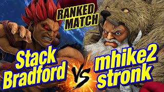 スト5 猛者豪鬼 vs LP1位ザンギエフ StackBradfordAkuma vs mhike2stronkZangief SFV [upl. by Ssepmet812]