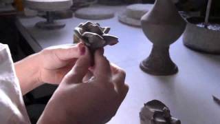 Hand made Ceramic Rose Italian Ceramics of Bassano [upl. by Sorensen]