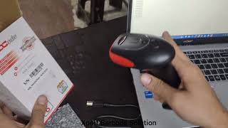 Dcode 2d wireless Bluetooth Barcode Scanner DC 7122Bt Made in India barcodescanner [upl. by Schatz630]