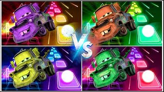 🏎️ Tow Mater cars battle in different new colors 🆚 Coffingdance 🆚 TILES Hop EDM Rush 🎶 Gameplay [upl. by Lever]