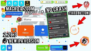 AGARIO MACRO AND ZOOM TUTORIAL  XELAHOT IPA NO CRASH  2263  NO JAILBREAK  AGARIO MOBILE [upl. by Byrle]