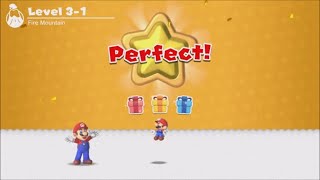 Mario vs Donkey Kong  W31  Fire Mountain World 3  Level 1 🗝️ All Presents  Gifts 🎁🎁🎁 [upl. by Neehsar]