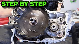 Rebuild your KX250 Clutch  Removal and Install with Hinson Basket [upl. by Spencer6]