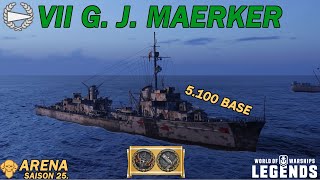 G J MAERKER  Perfekt zum Breitseiten kreieren  25 Arena Saison  World of Warships Legends [upl. by Nnyllatsyrc467]