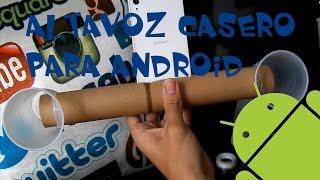 DIYCómo hacer un amplificador casero para cualquier Smartphone  Android español [upl. by Acyre]