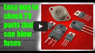 How to check fuses diodes transistors voltage regulators [upl. by Aiuhsoj888]