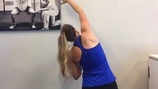 Thoracic Spine Mobility Wall Drills  T1 T2 [upl. by Corwun]