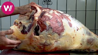 Schweizer Spezialitäten Bündnerfleisch und Nusstorte [upl. by Auqinahs]