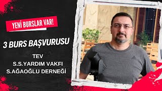 BURS BAŞVURUSU NASIL YAPILIR 3 YENİ BURS VAR BURS VEREN KURUMLAR 2025 yks burs [upl. by Novi]