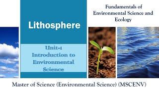 Lithosphere MSC environmental science [upl. by Ardiedal]