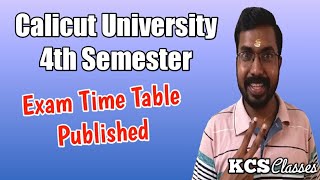 Calicut University 4th Semester Exam Time Table Published [upl. by Sherfield236]