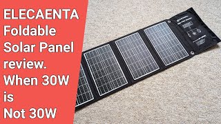 ELECAENTA Solar Panel 30W or not [upl. by Sitra849]