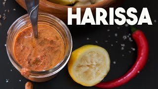 🌶 How to make HARISSA  North African CHILLI sauce  Kravings [upl. by Aruam859]