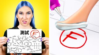 📚 令人難以置信的校園妙招和小玩意🚀 123 GO 的智能 DIY 技巧和你一定會喜歡的酷炫手工藝 [upl. by Aihseyt]