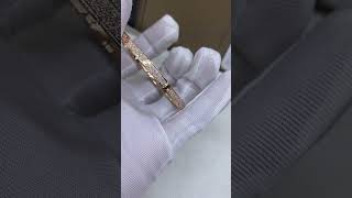 Custom Made Cartier Love Small Bracelet 18K Real Gold Pave With Diamonds [upl. by Dilahk]