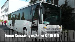 Iveco Crossway 2015 vs Setra S 515 MD 2015 [upl. by Andrey62]