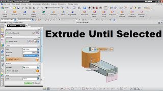 Nx Extrude Until Selected  Nx Extrude to Surface [upl. by Yatnod609]