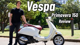 Vespa Primavera 150 Review  Why are these so Popular [upl. by Aihsemot411]