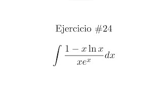 Integral Indefinida Cambio de variable  Ejercicio 24 [upl. by Eded]