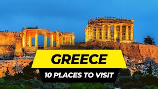 Top 10 Best Places to Visit in Greece 2024  Travel Guide [upl. by Aikrehs]