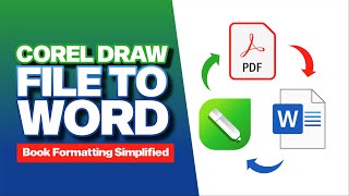 How to convert CorelDraw to word  Book formatting Tutorial  Hevlendordesigns CoreldrawtoWord [upl. by Priestley]