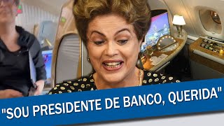 DILMA ROUSSEFF VIRALIZA AO ESCULACHAR BOLSONARISTA QUE TENTOU LACRAR EM AVIÃO [upl. by Hamburger]