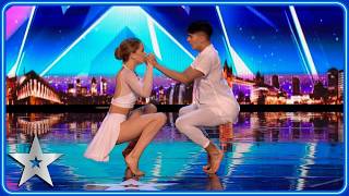 Dance duo Grace amp Ali fell in LOVE dancing together  Unforgettable Audition  Britains Got Talent [upl. by Trevethick]