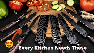 SEIDO™ Knives  Professional Kitchen Knives In Action  8Piece Chef Knife Set [upl. by Dronel]