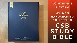 REVIEW CSB Study Bible in the Holman Handcrafted Collection [upl. by Con]