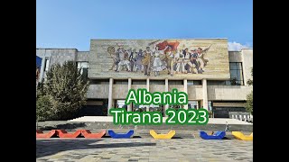 Albania Tirana 2023  Pyramid of Tiranastreets Tanners Bridge  Walking tour [upl. by Citron]