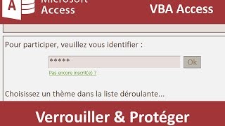 Verrouiller et protéger une base de données Access [upl. by Larianna410]