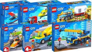 ALL LEGO City Great Vehicles 2022 Speed Build Compilation [upl. by Eceinaj]