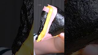 EATING CHEESE KIMBAP WITH CREAMY SPAGHETTI shorts mukbang kimbap spaghetti [upl. by Pernell]