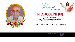 Funeral Service Of N C JOSEPH  88Retd Professor Naduvilpurayidam Okolil  05102024 [upl. by Ranique]