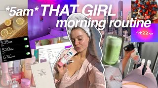 trying the VIRAL 5am THAT GIRL morning routine is it worth the hype [upl. by Friede]