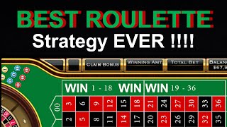 BEST ROULETTE STRATEGY EVER  100 WIN BIG [upl. by Nylarat484]