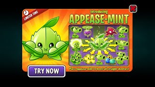 Pvz2 Appeasemint epic quest [upl. by Ikeda]