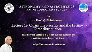 Lecture 10  Quantum Statistics and the FermiDirac distribution [upl. by Rotow]