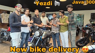 Finally New Java 300 Bike Ki Delivery Yadzi Java 300 😍😍 ImmortalFaizan [upl. by Nauwtna]