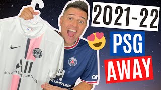 🔥 NEW PSG AWAY SHIRT🔥 Nike 2021 22 PSG Away Jersey  Review  Unboxing [upl. by Jon]