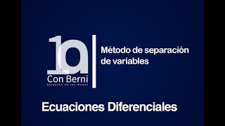 Método de separación de variables [upl. by Annahc180]