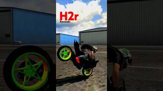 Kawasaki Ninja h2r 💪 Powerful Machine automobile youtubeshorts shorts trending gameplay [upl. by Hartzell]