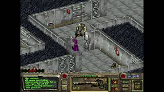 Escaping Maraposa Military base after taken prisoner on hard mode without savescumming in fallout 1 [upl. by Nohcim]