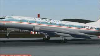 Tu 124 landing in Vancouver Intl [upl. by Wolliw]